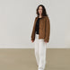 Brown Suede Blazer Jacket