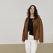 Brown Suede Blazer Jacket