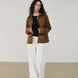 Brown Suede Blazer Jacket