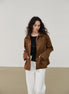 Brown Suede Blazer Jacket