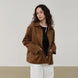 Brown Suede Blazer Jacket