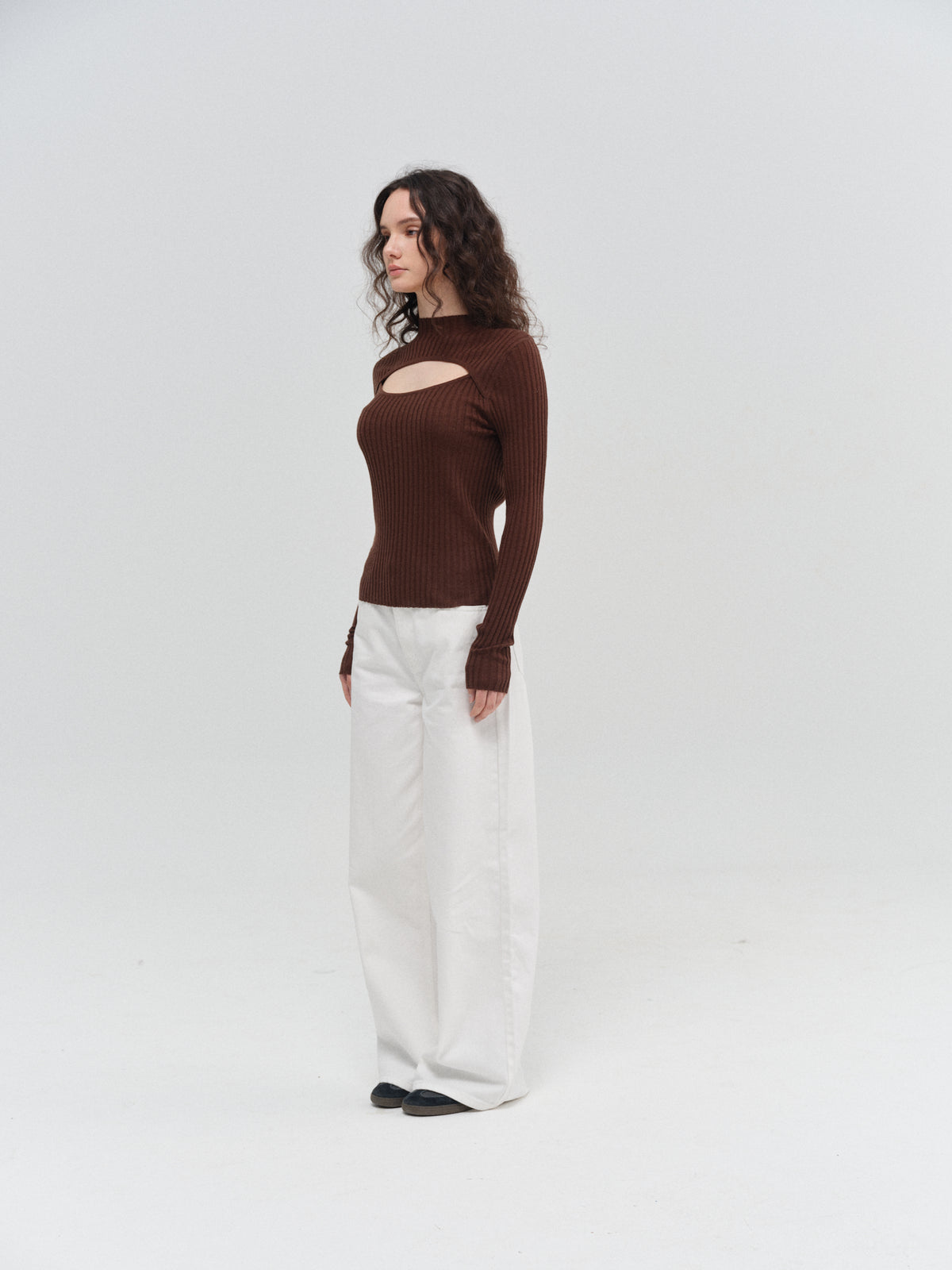 Classic Deconstructed Knit Sweater