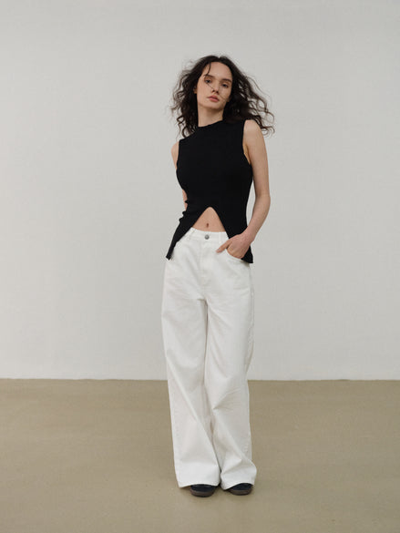 Casual Loose-Fit Denim Pants