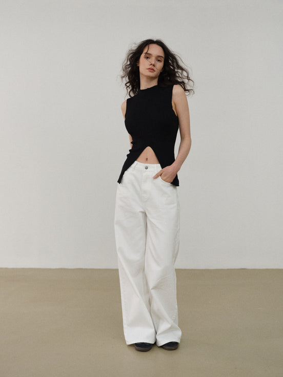Casual Loose-Fit Denim Pants