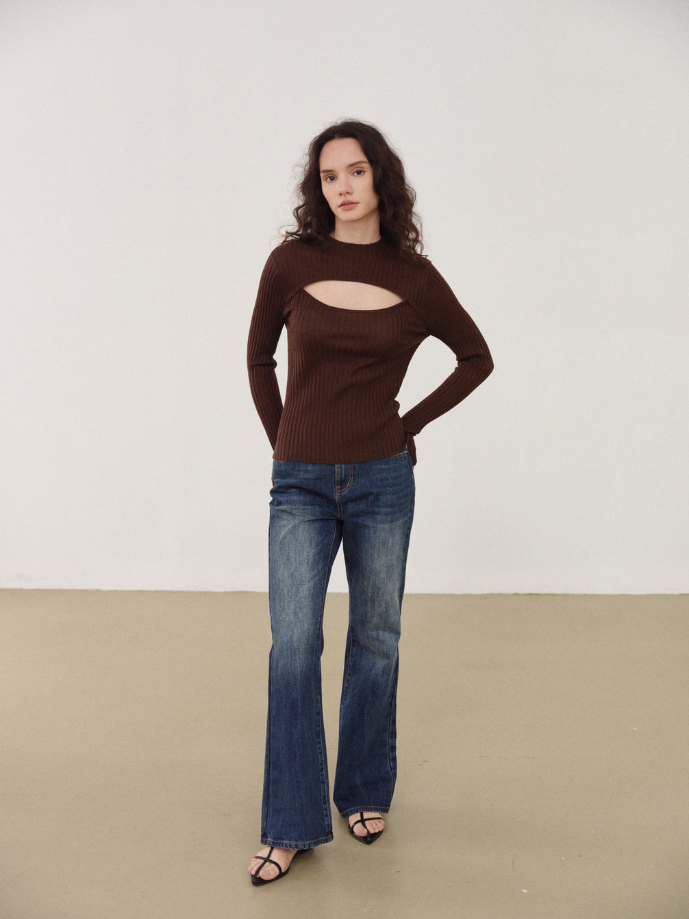 Classic Deconstructed Knit Sweater