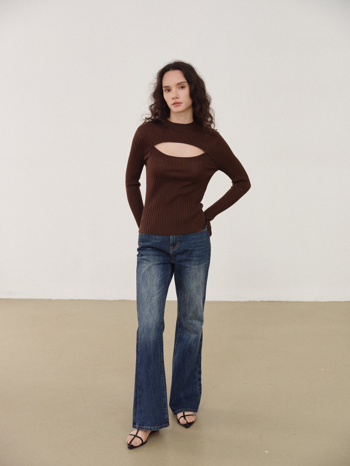 Classic Deconstructed Knit Sweater