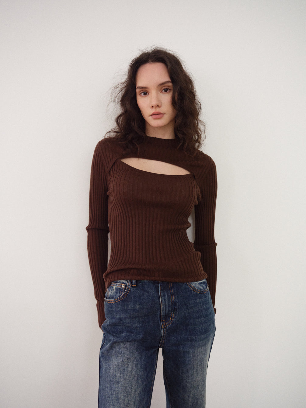 Classic Deconstructed Knit Sweater