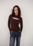Classic Deconstructed Knit Sweater
