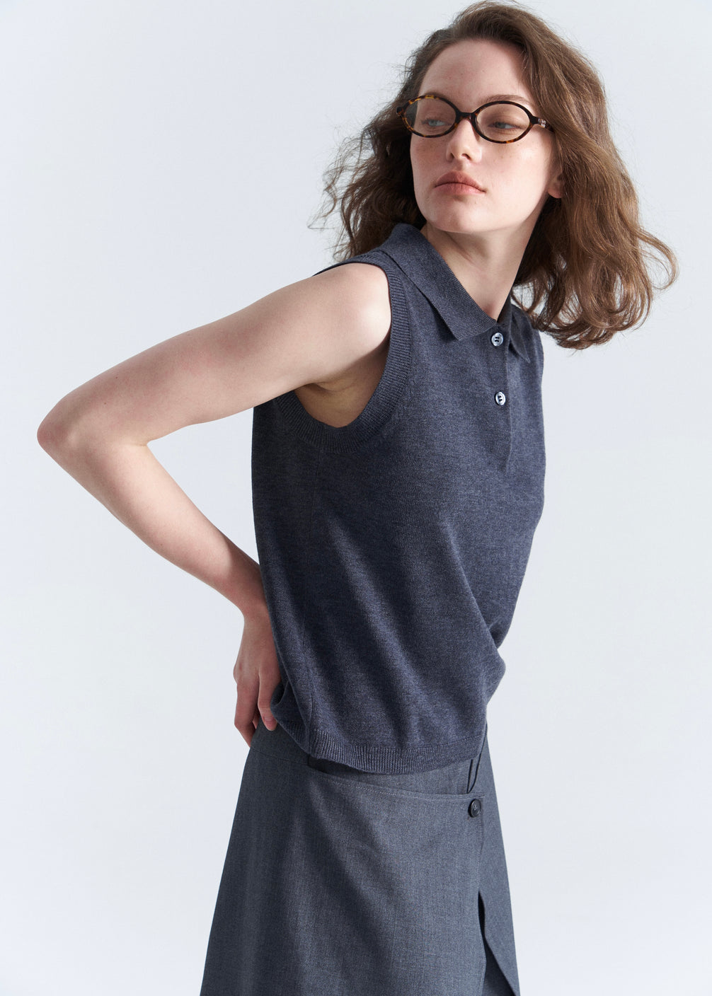 Wool Polo Vest