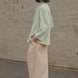 Draped Collar Oversized Shirt