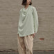 Draped Collar Oversized Shirt