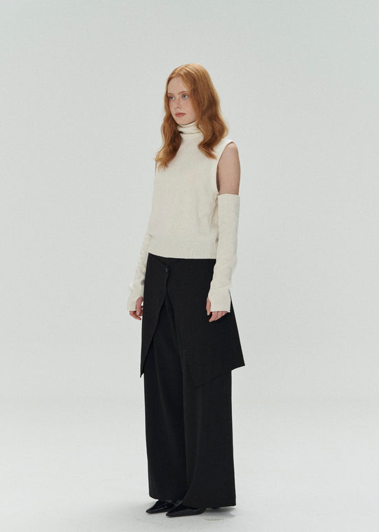 Slit Two-Piece Trousers