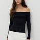 Off-Shoulder Knit Top