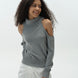 Draped Off-Shoulder Sweater