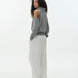 Draped Off-Shoulder Sweater
