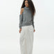 Draped Off-Shoulder Sweater