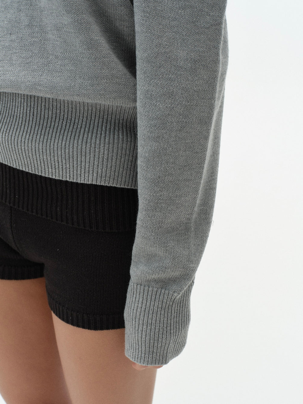 Draped Off-Shoulder Sweater