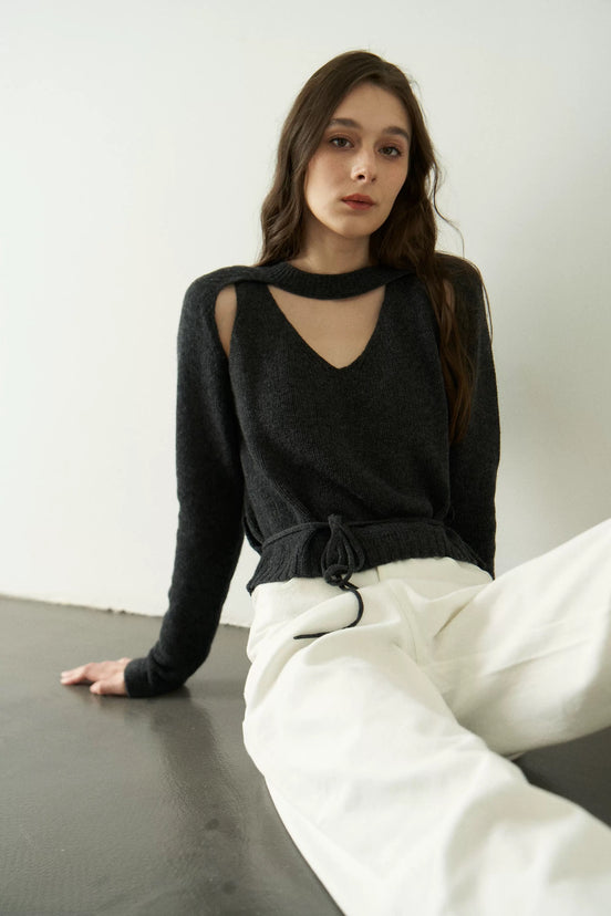 Two Piece Cashmere-Wool Knit Vest