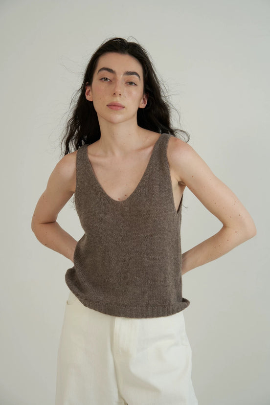 Two Piece Cashmere-Wool Knit Vest
