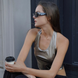 Metallic Halterneck Vest