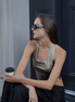 Metallic Halterneck Vest