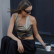 Metallic Halterneck Vest