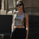 Metallic Halterneck Vest