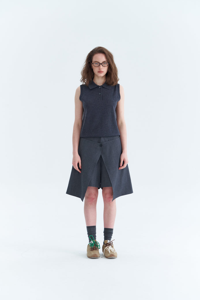 Slit Two-Piece Skorts