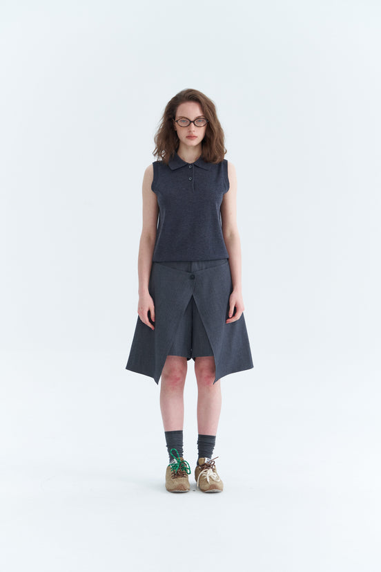 Slit Two-Piece Skorts