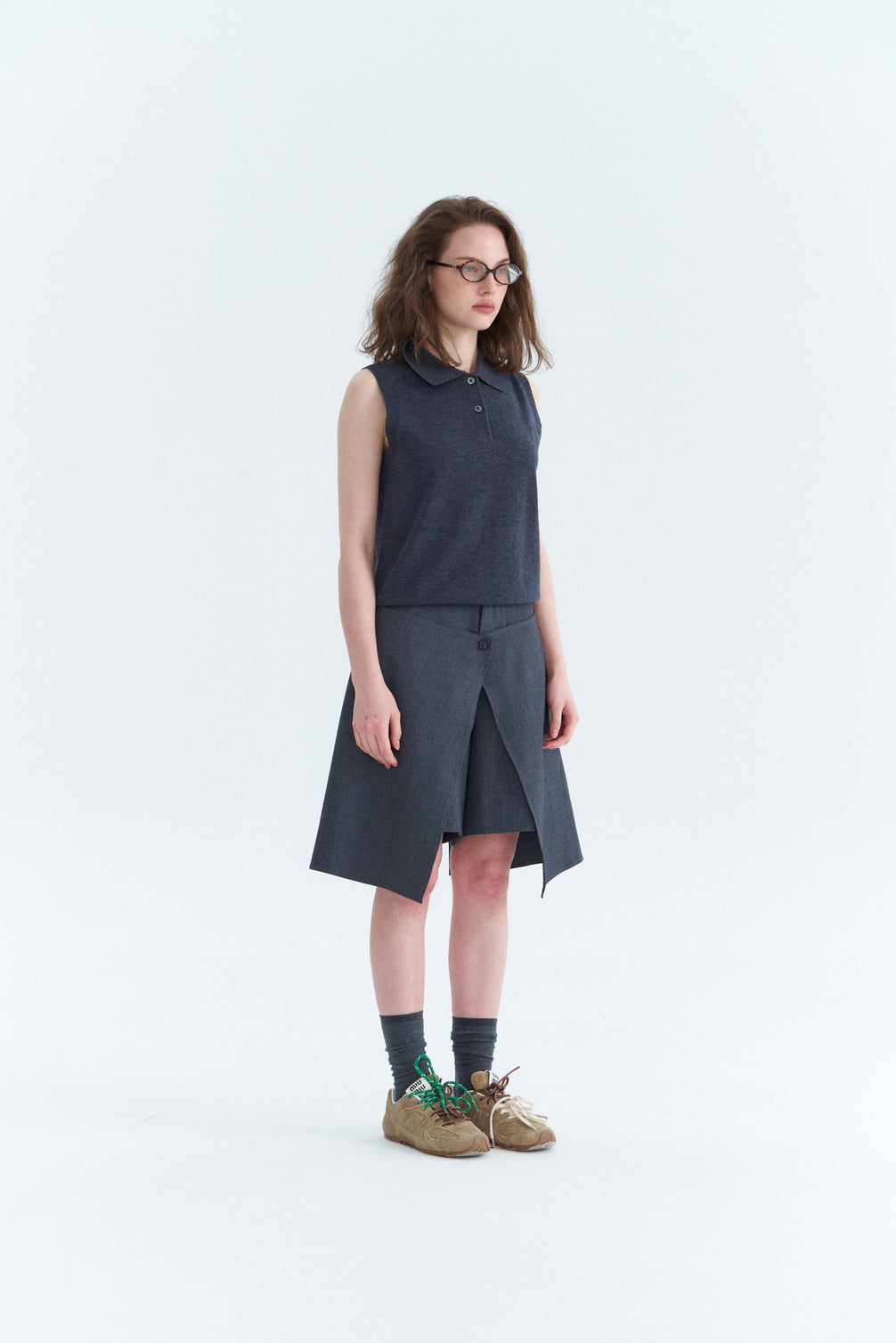 Slit Two-Piece Skorts