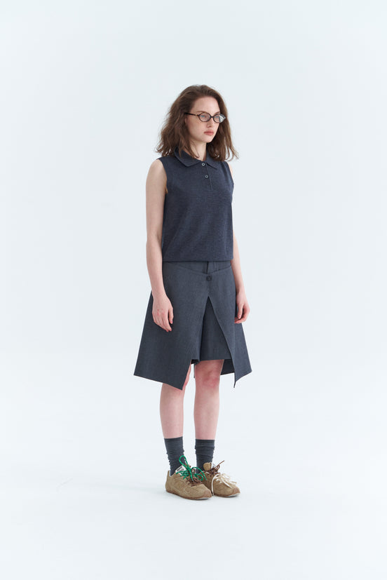 Slit Two-Piece Skorts