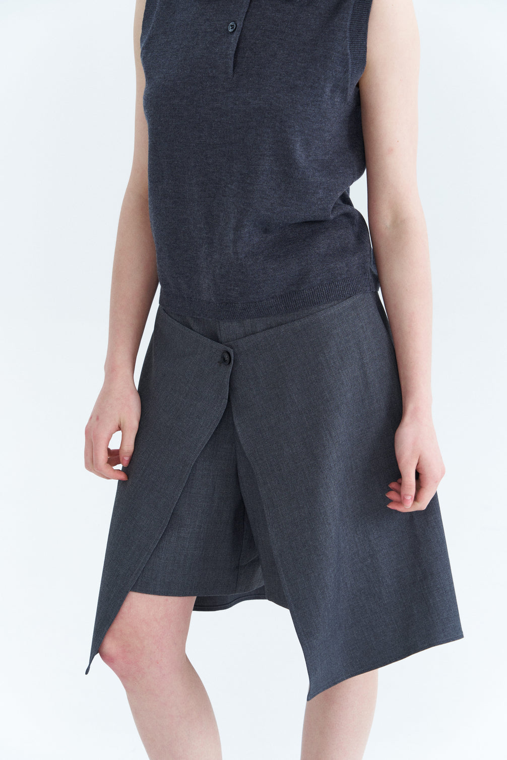 Slit Two-Piece Skorts