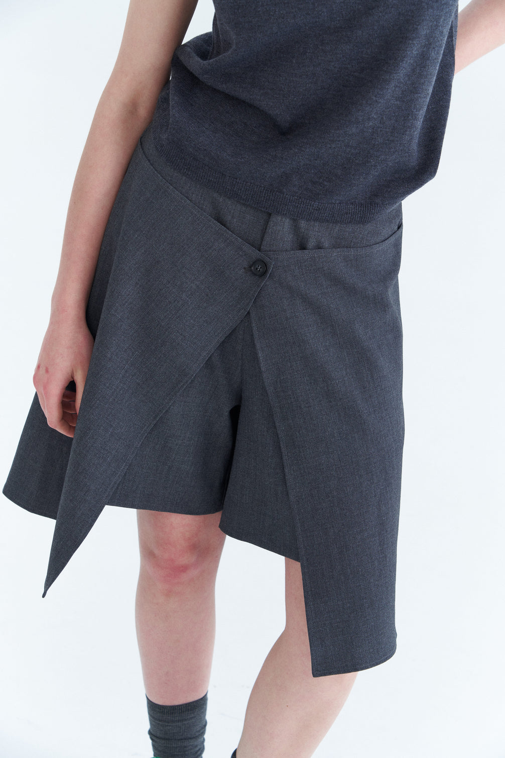 Slit Two-Piece Skorts