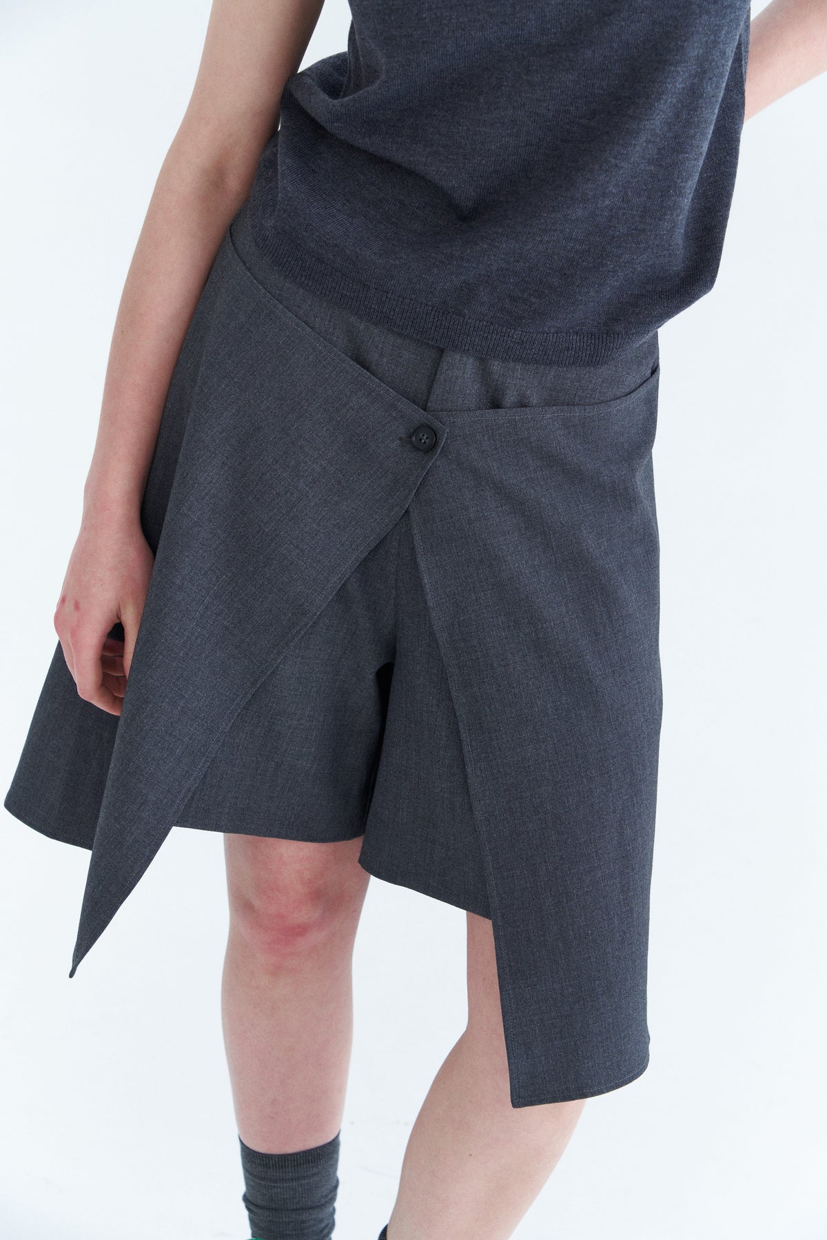Slit Two-Piece Skorts