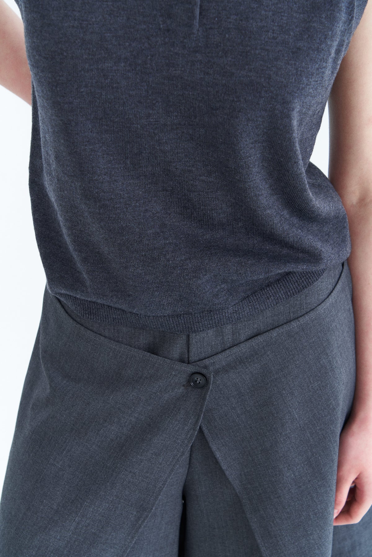 Slit Two-Piece Skorts