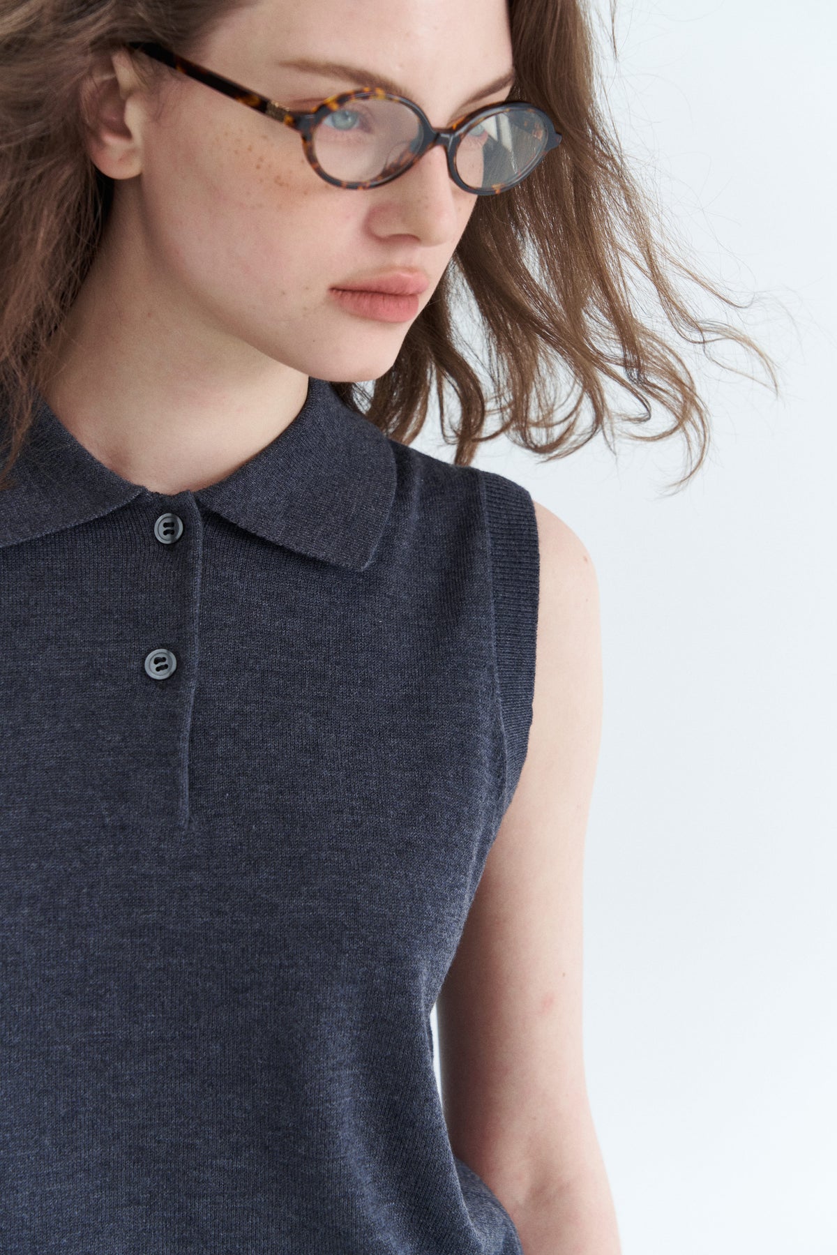 Wool Polo Vest