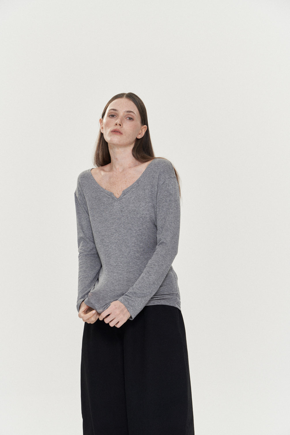 V-neck Wool Top