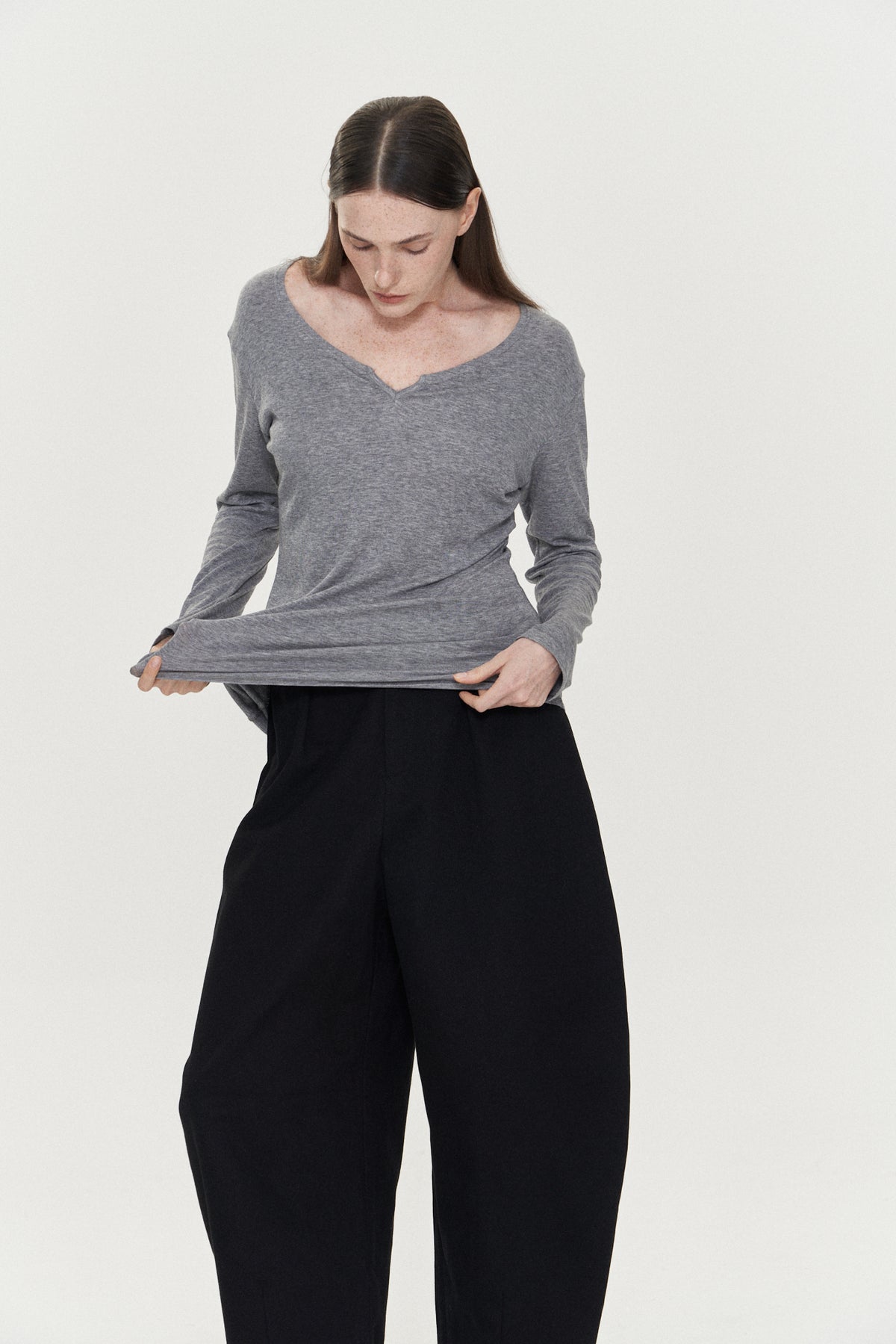 V-neck Wool Top