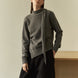 Attached-Scarf Sweater