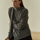 Attached-Scarf Sweater